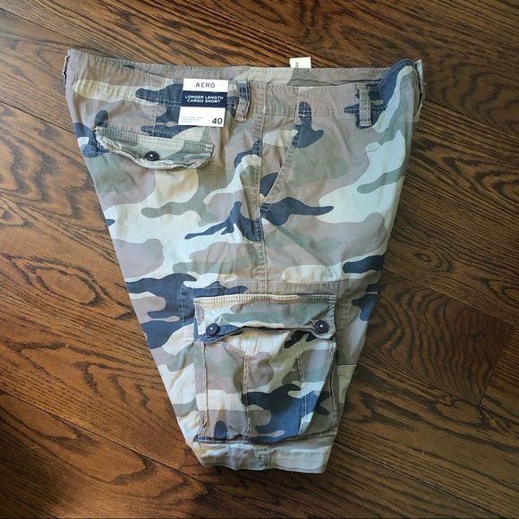 Aeropostale Shorts Aeropostale Mens Camouflage Flat Front Longer